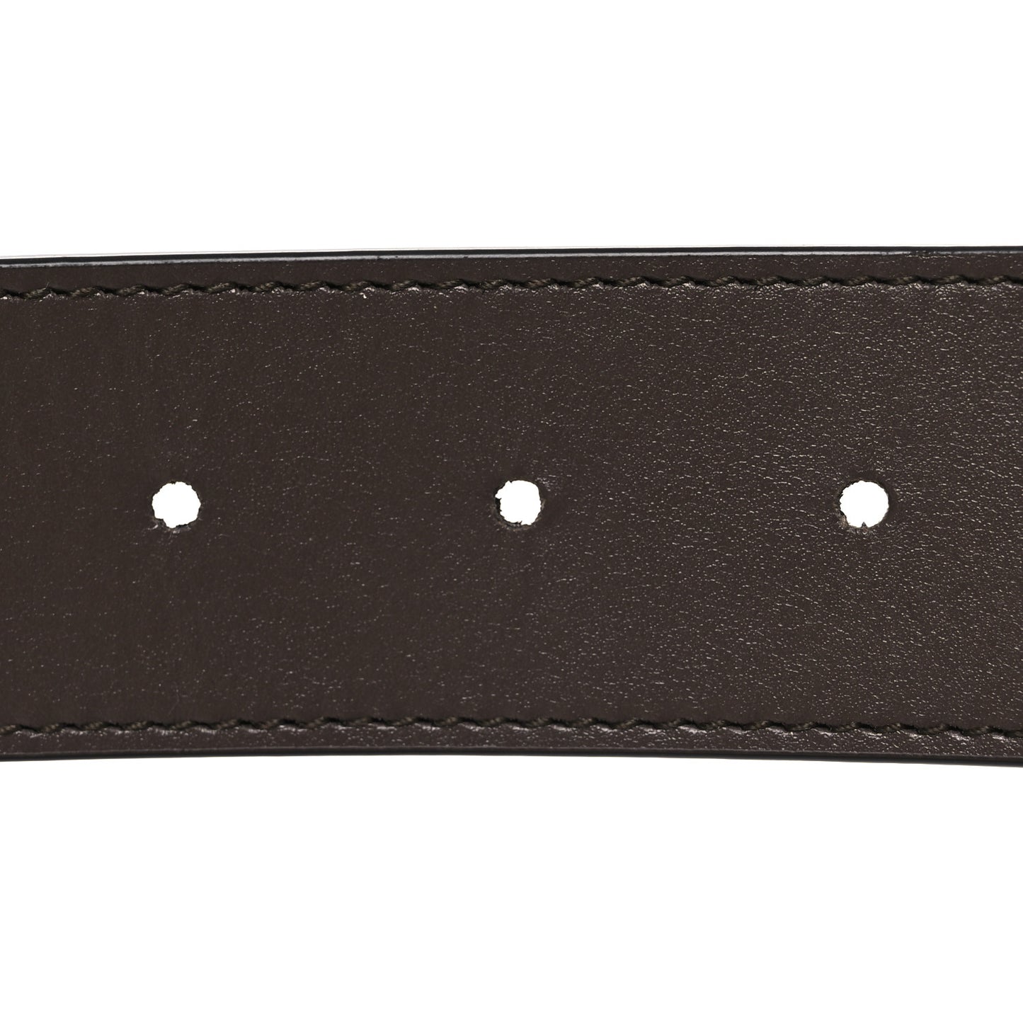 GG Supreme Monogram Plutone Calfskin Double G Reversible 37mm Belt 85 34 Beige Ebony New Acero