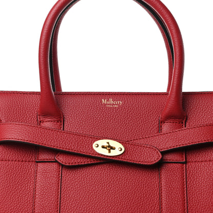 Mulberry Classic Grain Calfskin Small Bayswater Zip Tote Scarlet 9 of 9