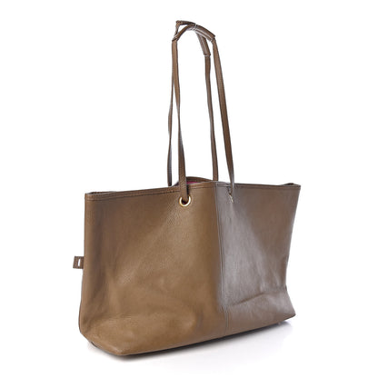 Saint Laurent Calfskin Medium Neo Double Reversible Tote Dark Beige Pink 7 of 51