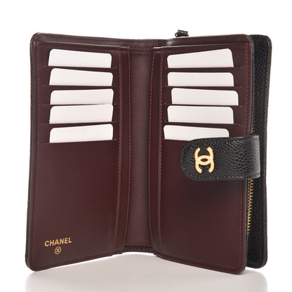 Chanel Caviar Quilted Zipped Pocket Wallet Black 5 of 9