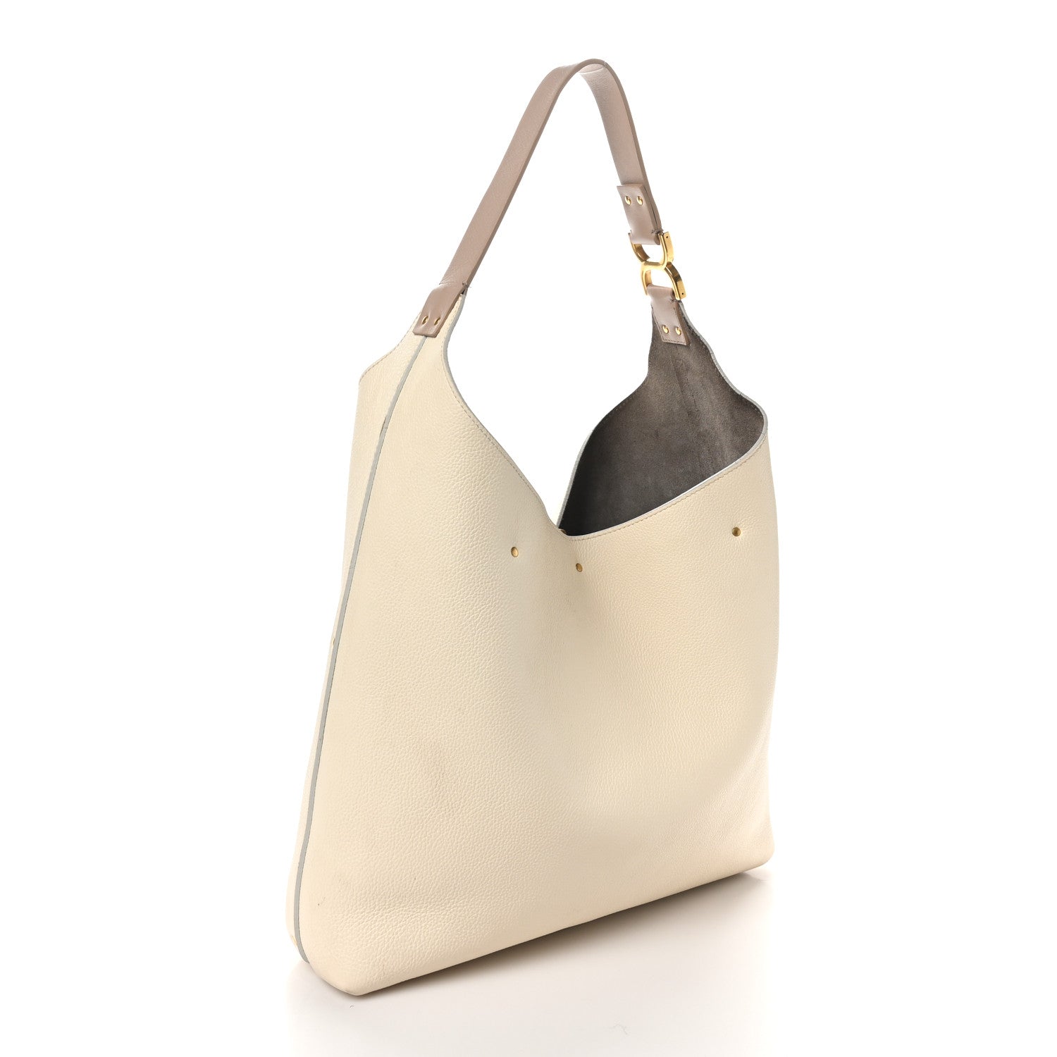 Chloe Grained Calfskin Small Marcie Hobo Bag Sweet Beige 3 of 12