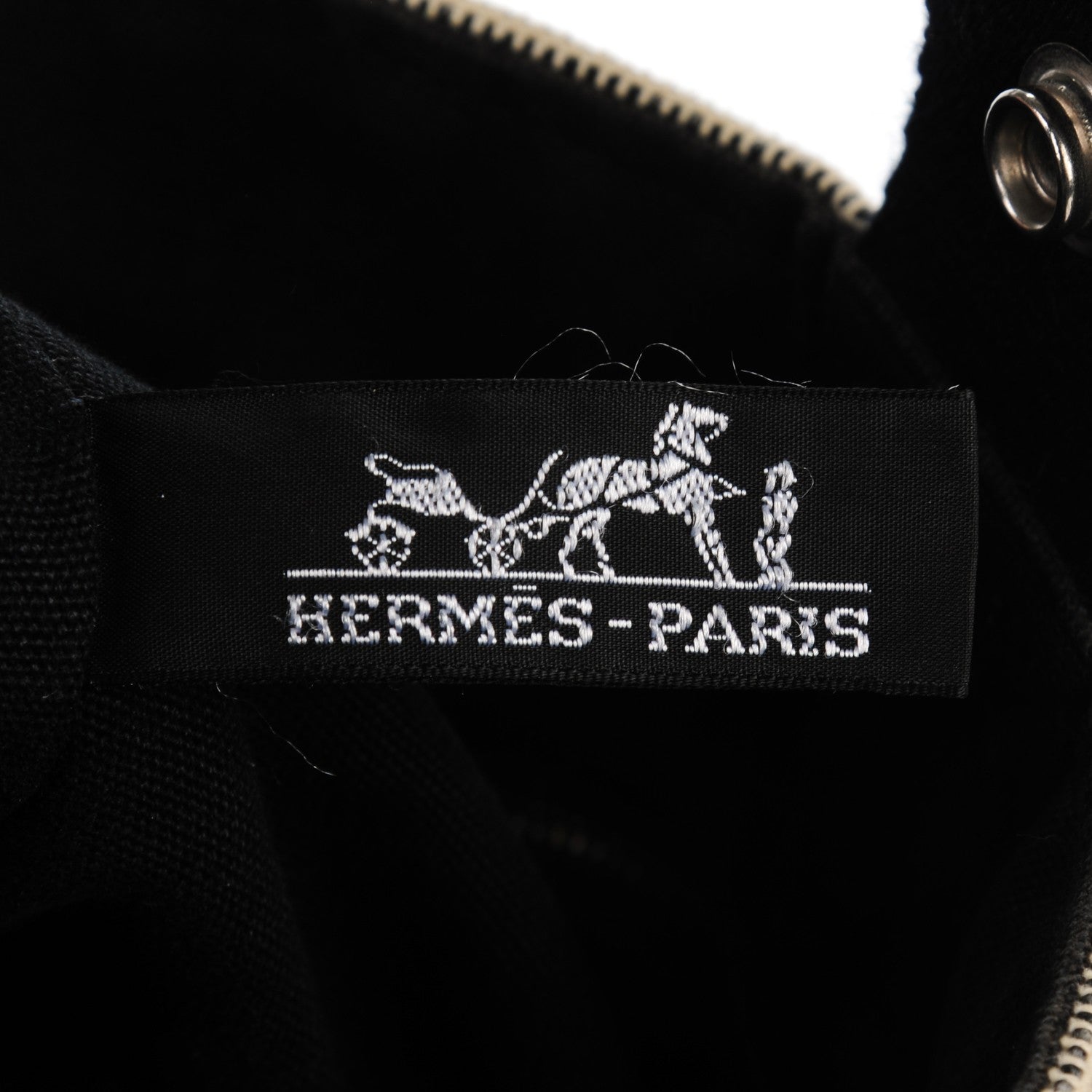 Hermes Toile Saxo PM Natural and Black 6 of 8