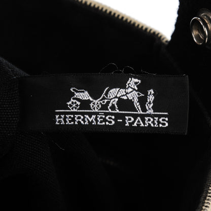 Hermes Toile Saxo PM Natural and Black 6 of 8