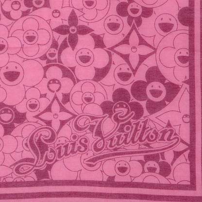 Louis Vuitton Cotton Cosmic Blossom Bandana Pink 3 of 3