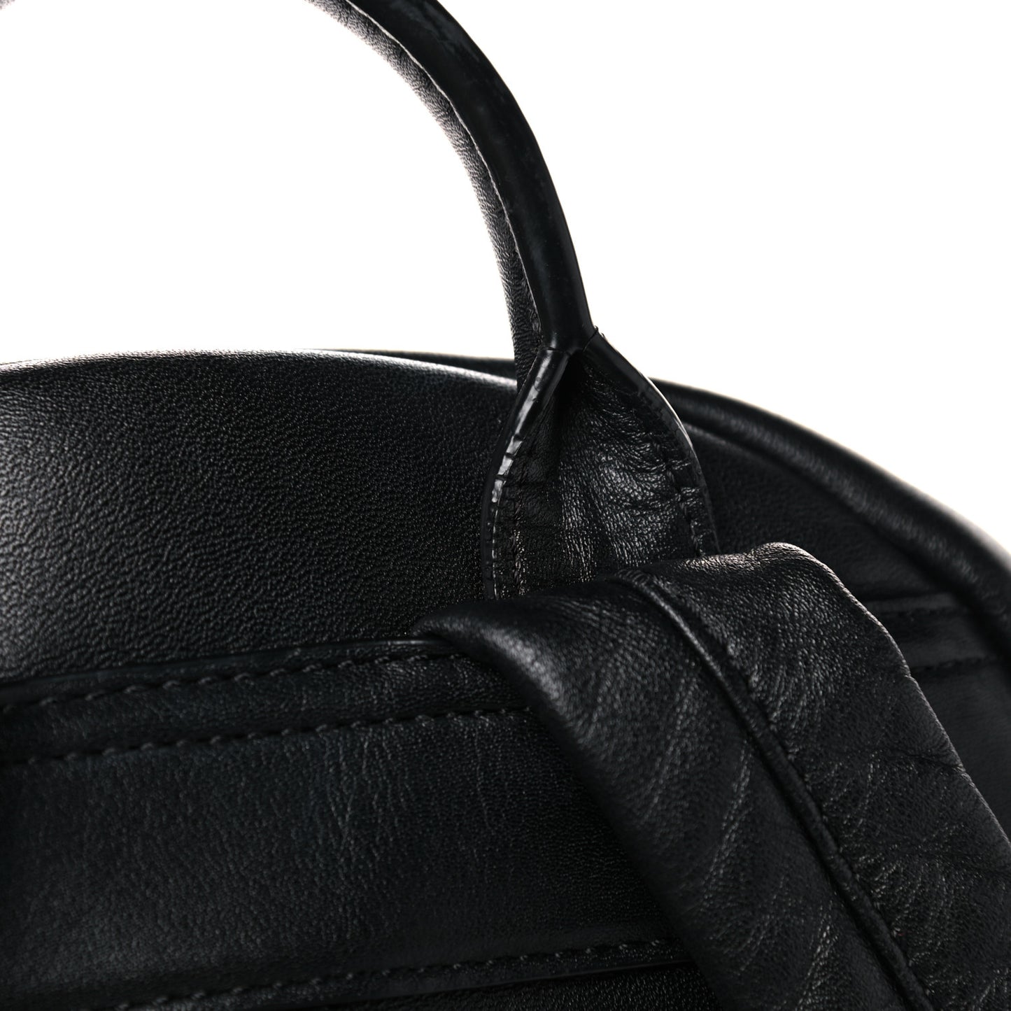 Calfskin Medium Studded Backpack Black