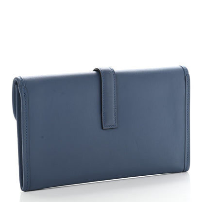 Hermes Swift Jige Duo Clutch Bleu Agate 3 of 12