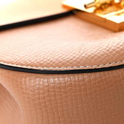Chloe Grained Calfskin Lambskin Medium Bi-Color Drew Shoulder Bag Wet Sand Sunflower 7 of 15