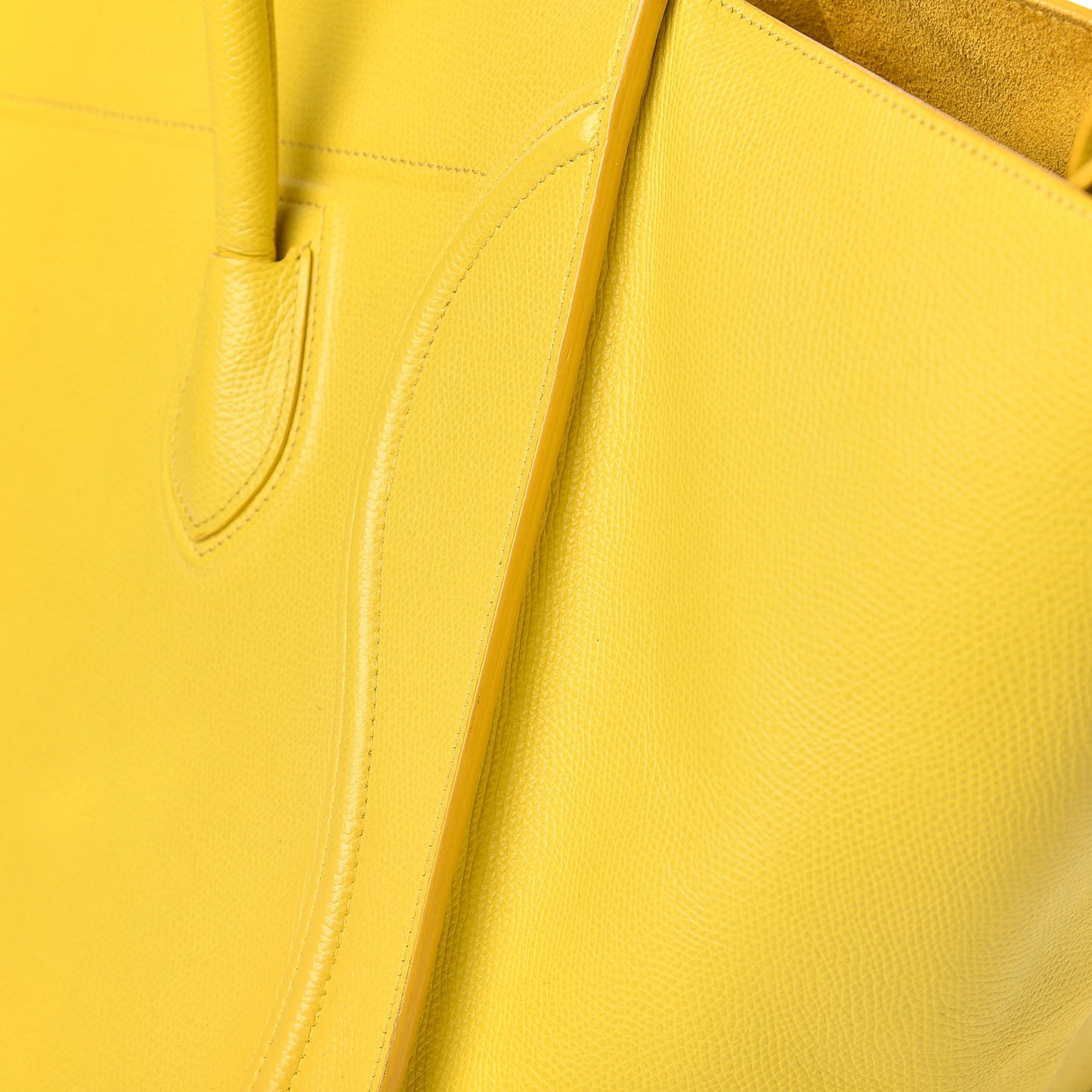 Grained Calfskin Medium Phantom Luggage Yellow