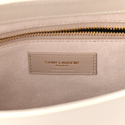 Saint Laurent Smooth Calfskin Le 5 A 7 Hobo Blanc Vintage 6 of 9