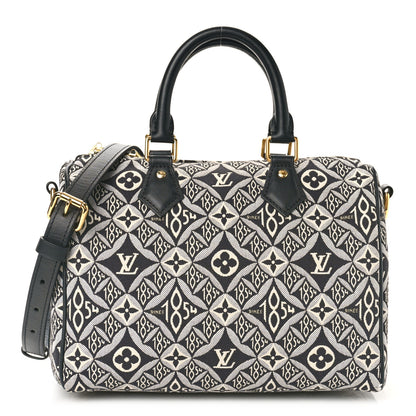 Louis Vuitton Jacquard Since 1854 Speedy Bandouliere 25 Grey 1 of 8