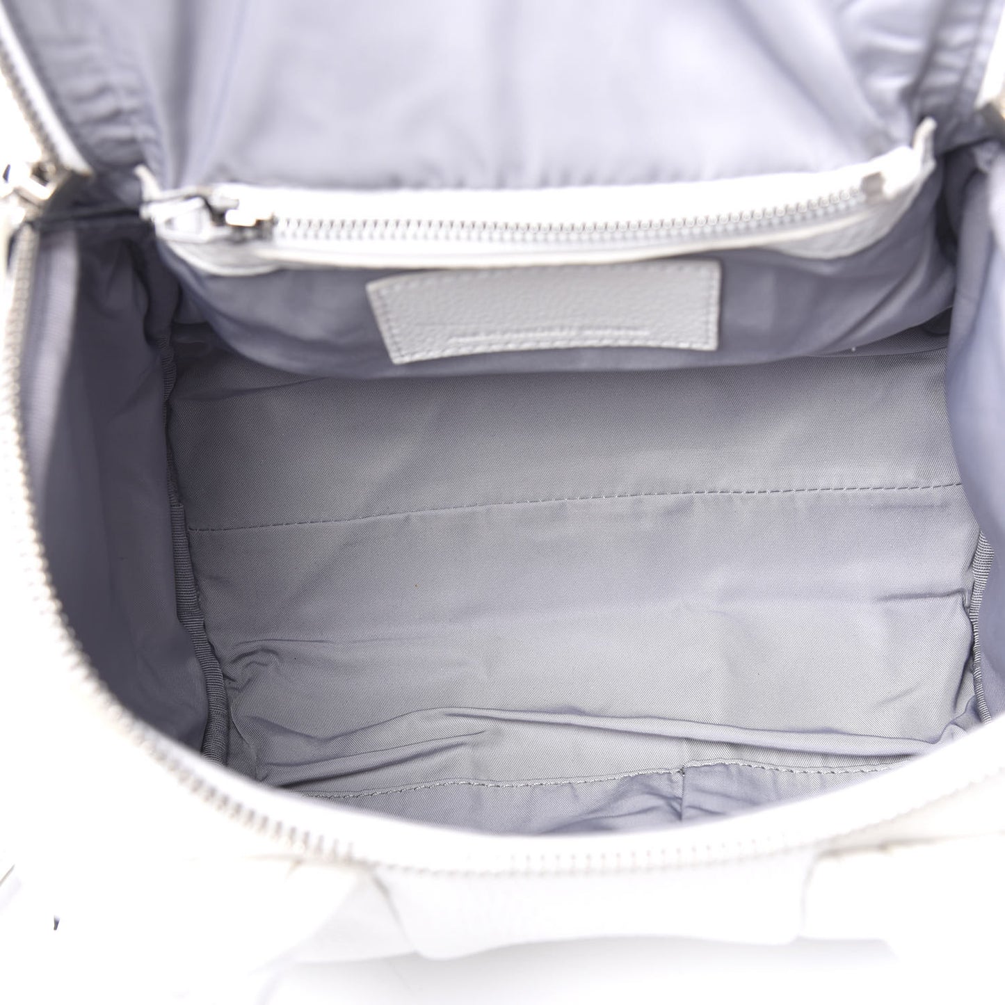 Pebbled Lambskin Rockie White Iridescent Hardware