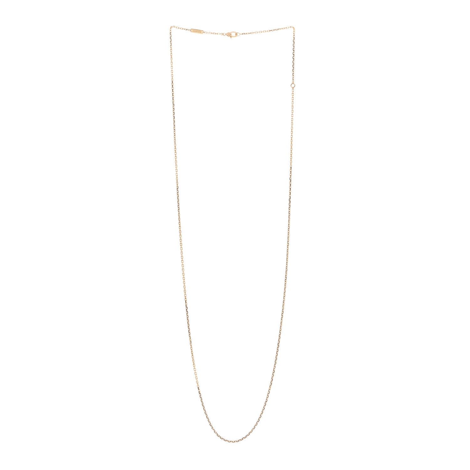 Van Cleef & Arpels 18K Yellow Gold Trace Chain Necklace 70cm 3 of 5