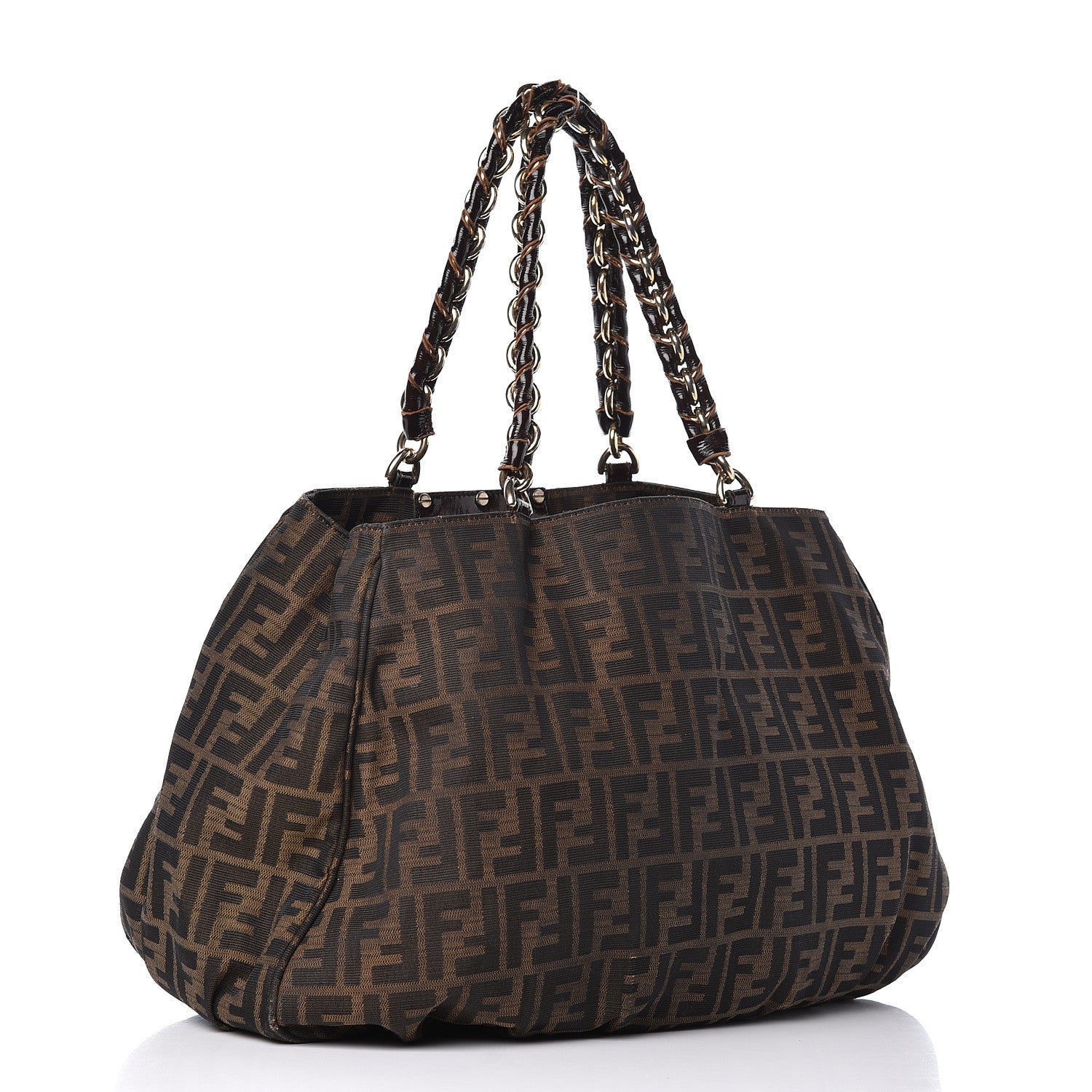 Fendi Zucca Mia Tote Tobacco 3 of 9