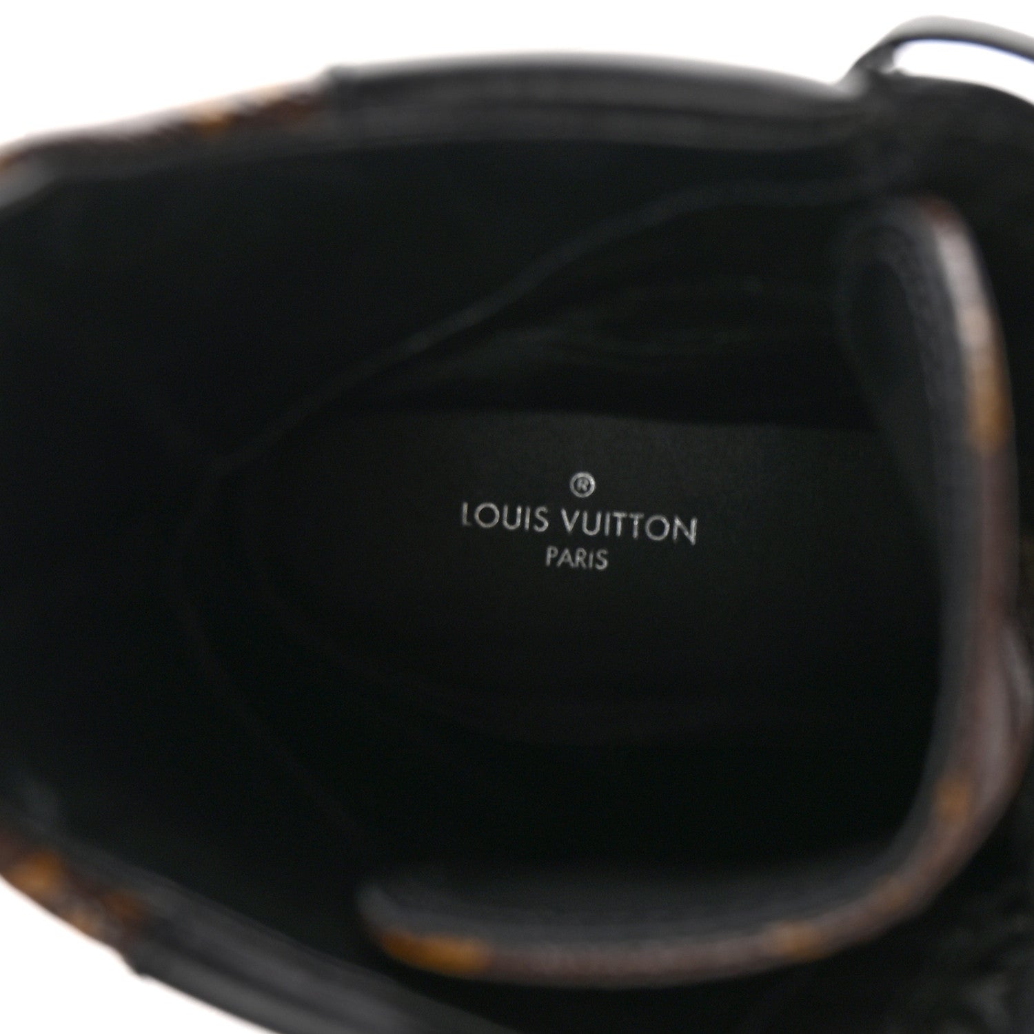 Louis Vuitton Suede Calfskin Monogram Laureate Platform Desert Boots 38 Black 9 of 11