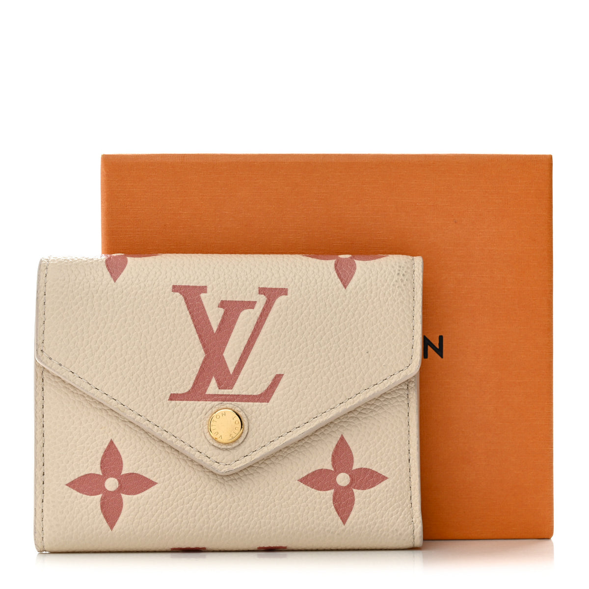 Louis Vuitton Empreinte Monogram Giant Victorine Wallet Creme Bois De Rose 7 of 7