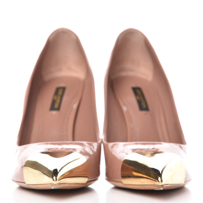 Louis Vuitton Vernis Allamanda Pumps 37 Rose Velours 2 of 16