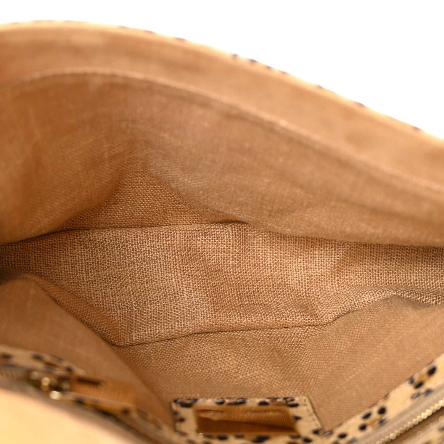 Fendi Snakeskin Leopard Print Baguette Beige 5 of 14