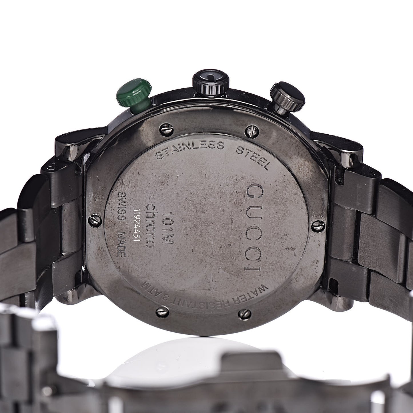 PVD Stainless Steel 44mm 101M G-Chrono Quartz Watch Black