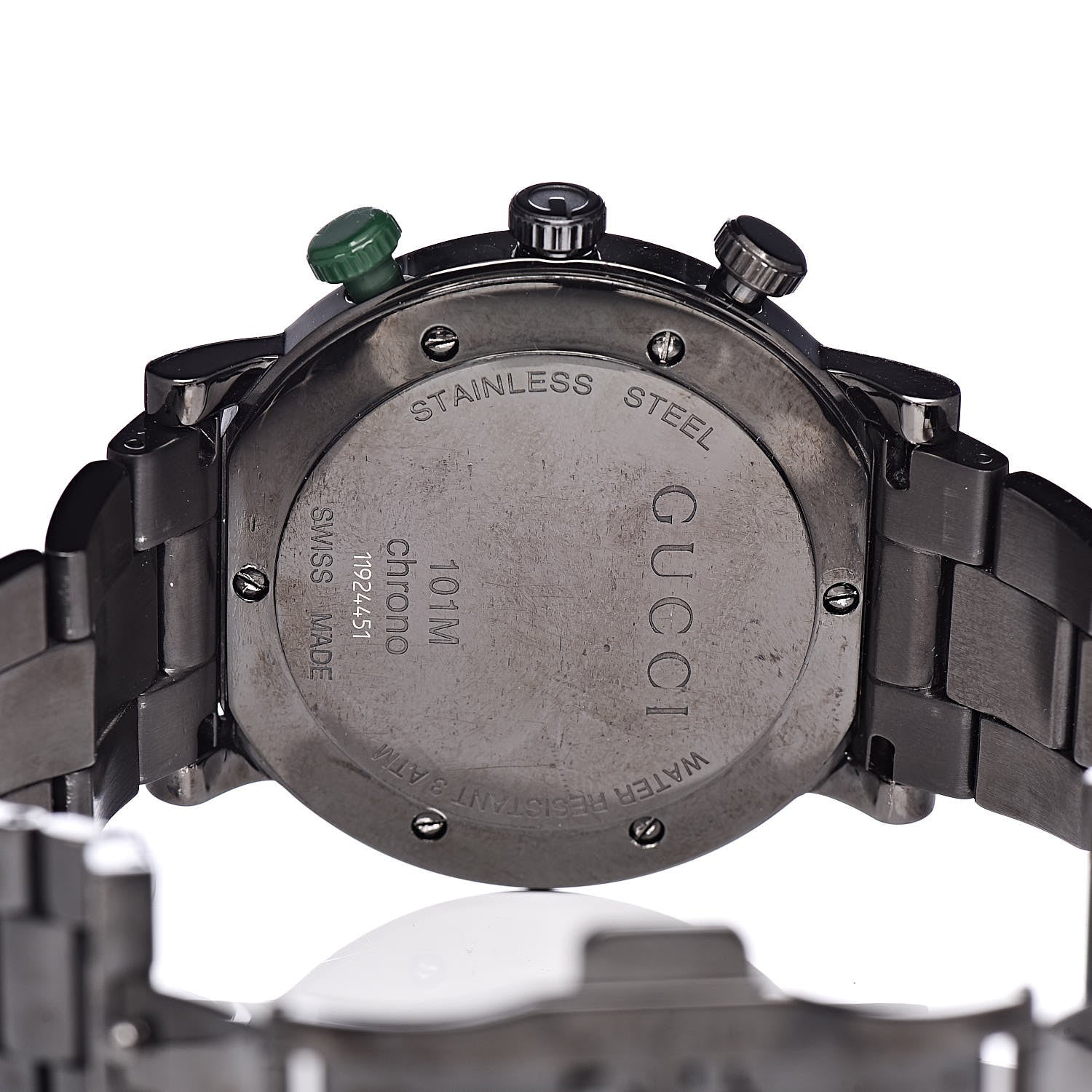 Gucci PVD Stainless Steel 44mm 101M G-Chrono Quartz Watch Black 6 of 8