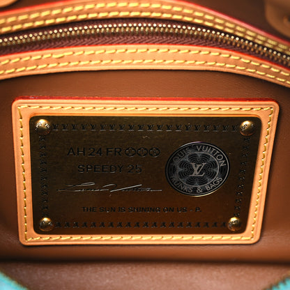 Louis Vuitton Calfskin Monogram Speedy P9 Bandouliere 25 Turquoise 8 of 10