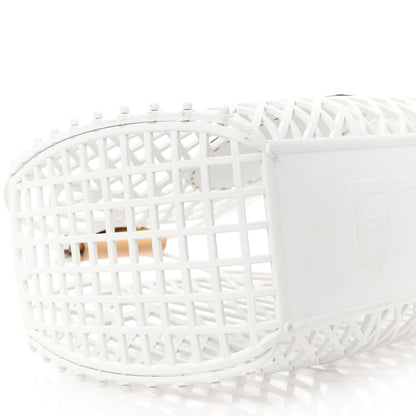 Fendi Recycled Plastic Vitello Liberty Matte Medium Fendi Basket White Ice Miele Scuro 11 of 13