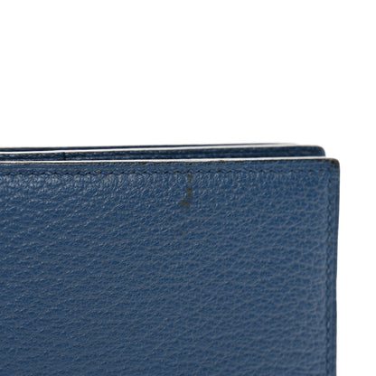 Hermes Chevre Mysore Bearn Gusset Wallet Bleu Agate 9 of 9