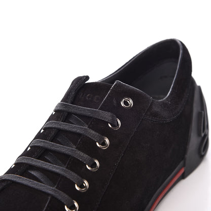 Gucci Softy Tek Suede Womens Low Top Sneakers 39.5 Black 10 of 10