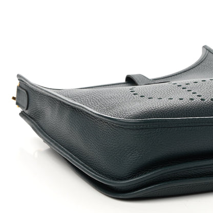 Hermes Taurillon Clemence Evelyne III PM Vert Cypress 9 of 11