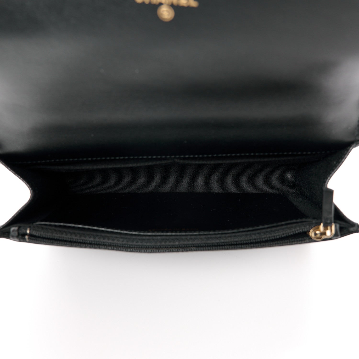 Chanel Caviar Quilted Boy Top Handle Wallet On Chain WOC Black 5 of 11