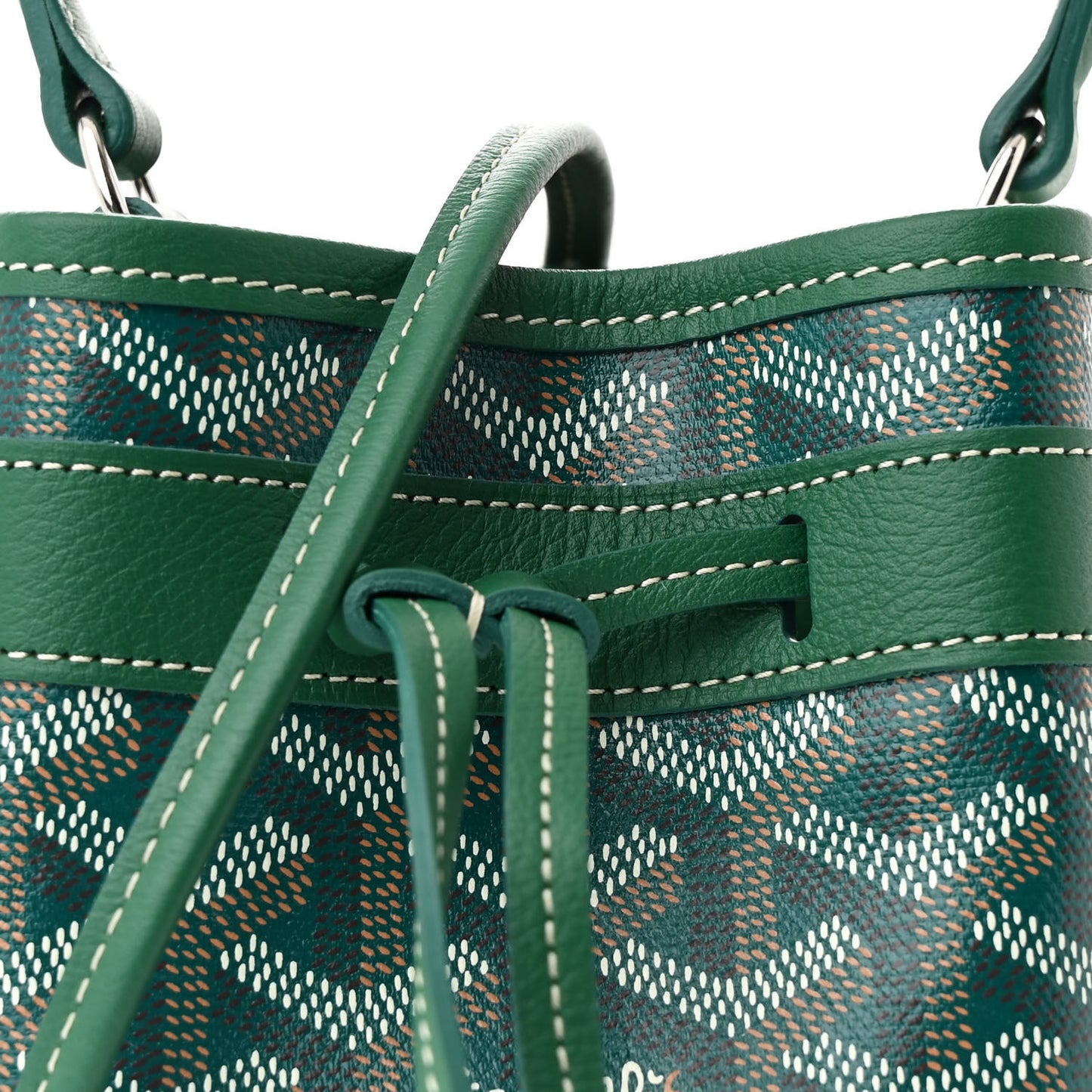 Goyardine Petit Flot Mini Bucket Bag Green