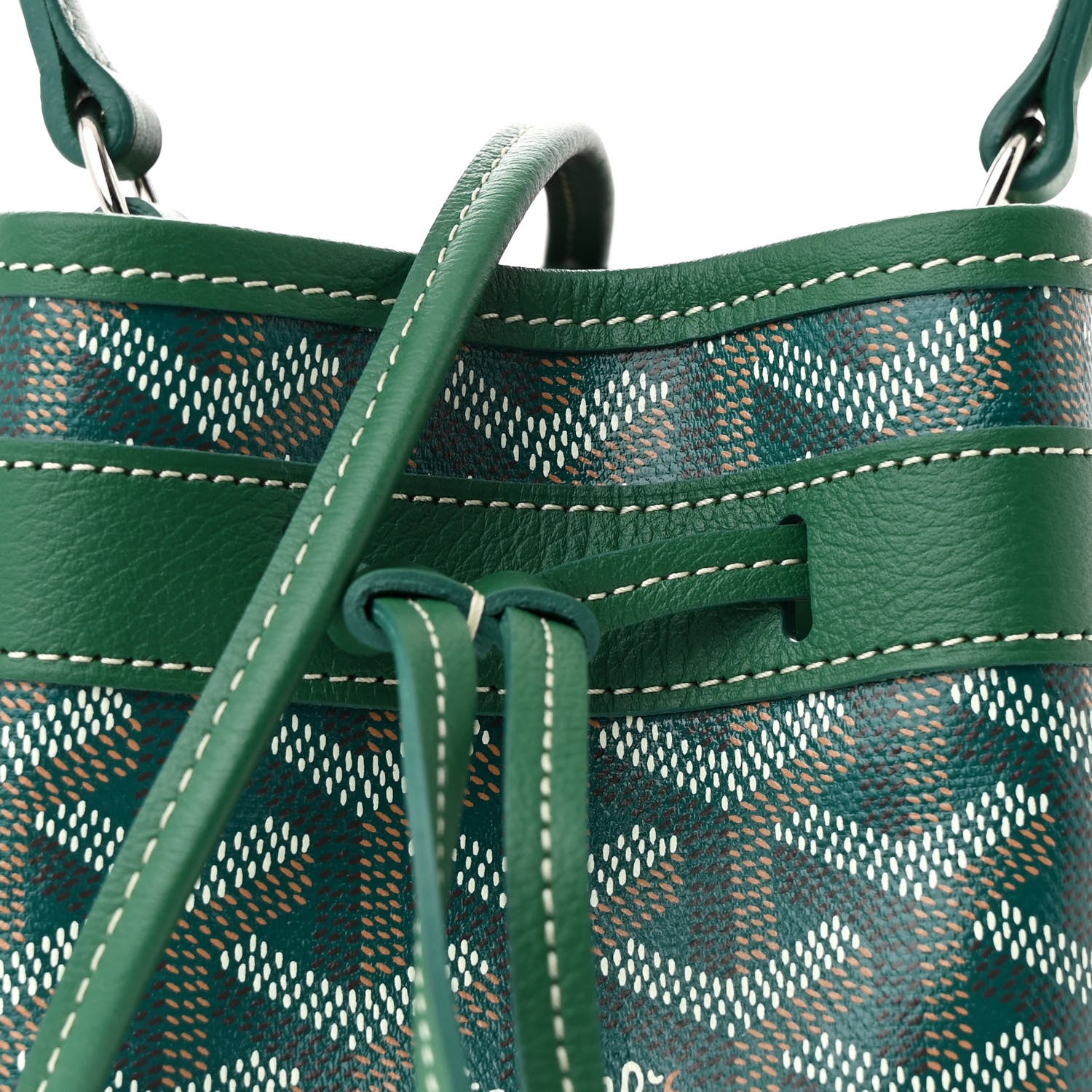 Goyard Goyardine Petit Flot Mini Bucket Bag Green 8 of 10