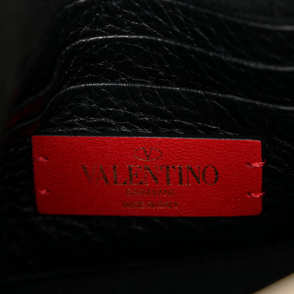 Valentino Garavani Pebbled Calfskin Rockstud Bucket Bag Black 6 of 10