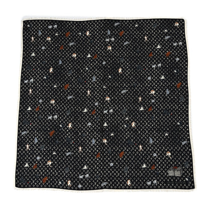 Louis Vuitton Silk Catogram Classic Square Scarf Black 1 of 4