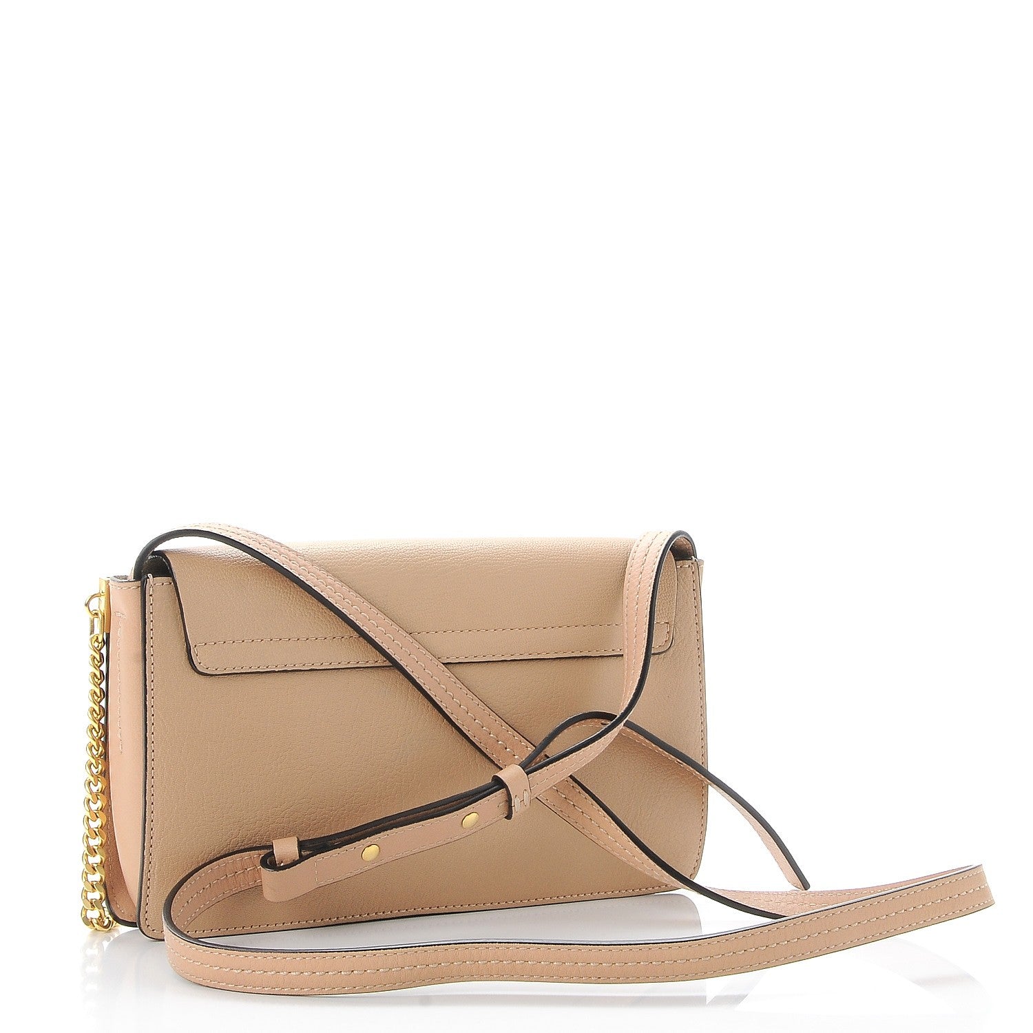 Chloe Goatskin Small Faye Shoulder Bag Tan 3 of 7