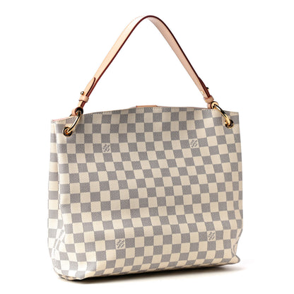 Louis Vuitton Damier Azur Graceful PM Rose Ballerine 2 of 4