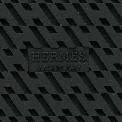 Hermes Calfskin Womens Chypre Sandals 37 Black 7 of 9