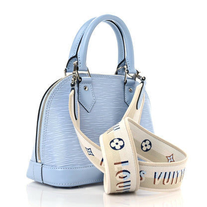 Louis Vuitton Epi Jacquard Alma BB Bleu Nuage 3 of 9
