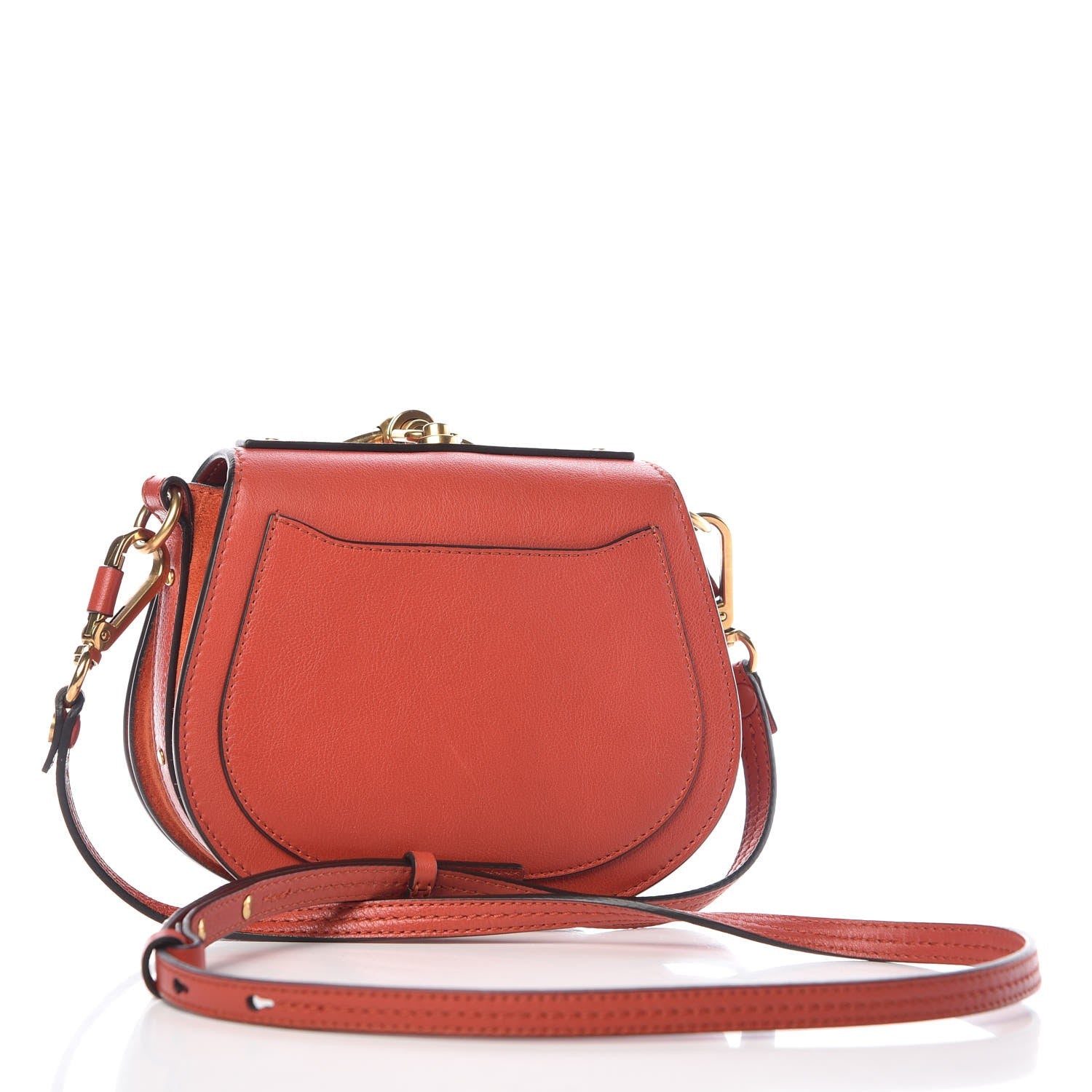 Chloe Calfskin Small Nile Bracelet Bag Earthy Red 3 of 9