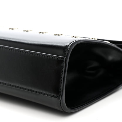 Alaia Calfskin Studded Foldover Clutch Black 10 of 13