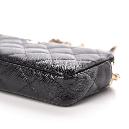 Chanel Caviar Quilted Small Clutch With Chain Black 11 of 11