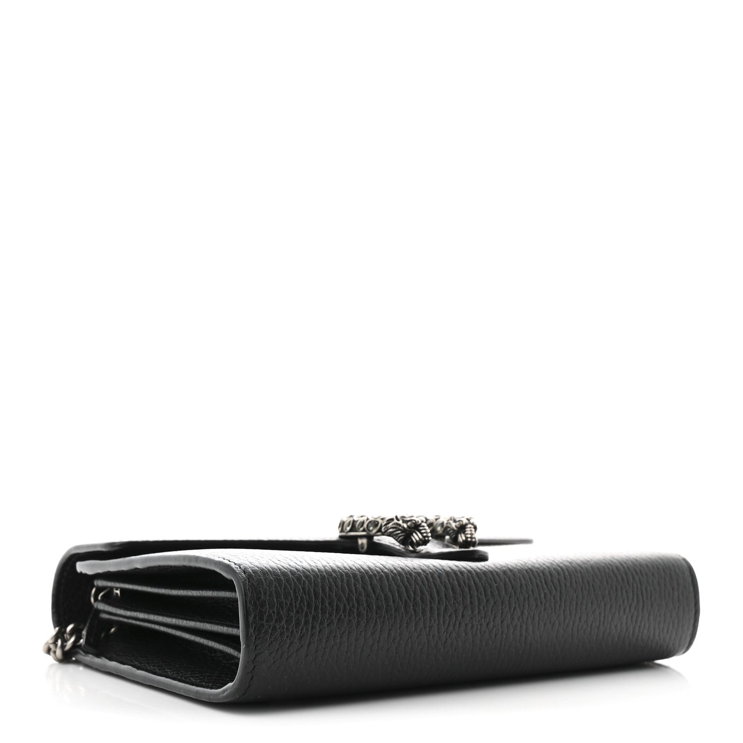 Calfskin Mini Dionysus Chain Wallet Black