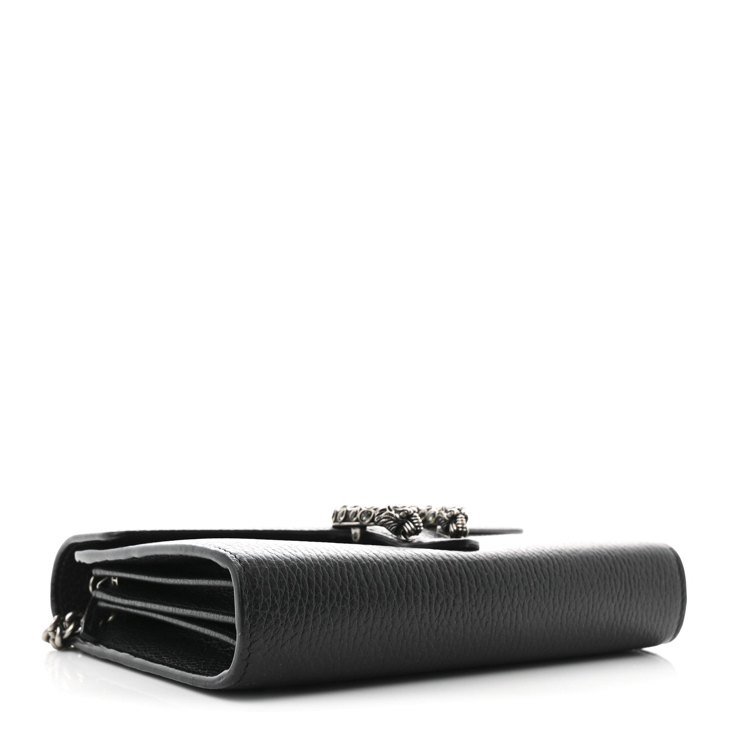 Gucci Calfskin Mini Dionysus Chain Wallet Black 4 of 12
