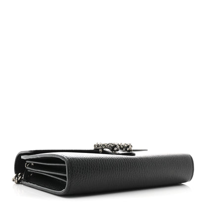 Gucci Calfskin Mini Dionysus Chain Wallet Black 4 of 12