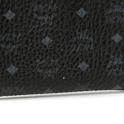 MCM Visetos Liz Shopper Tote Pouch Black 12 of 14