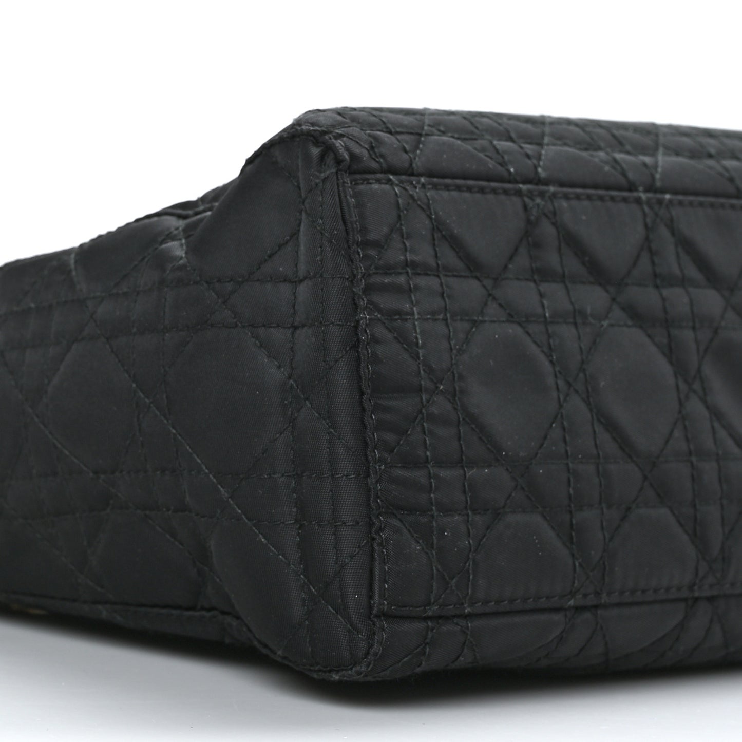 Nylon Cannage Large Lady Dior Black
