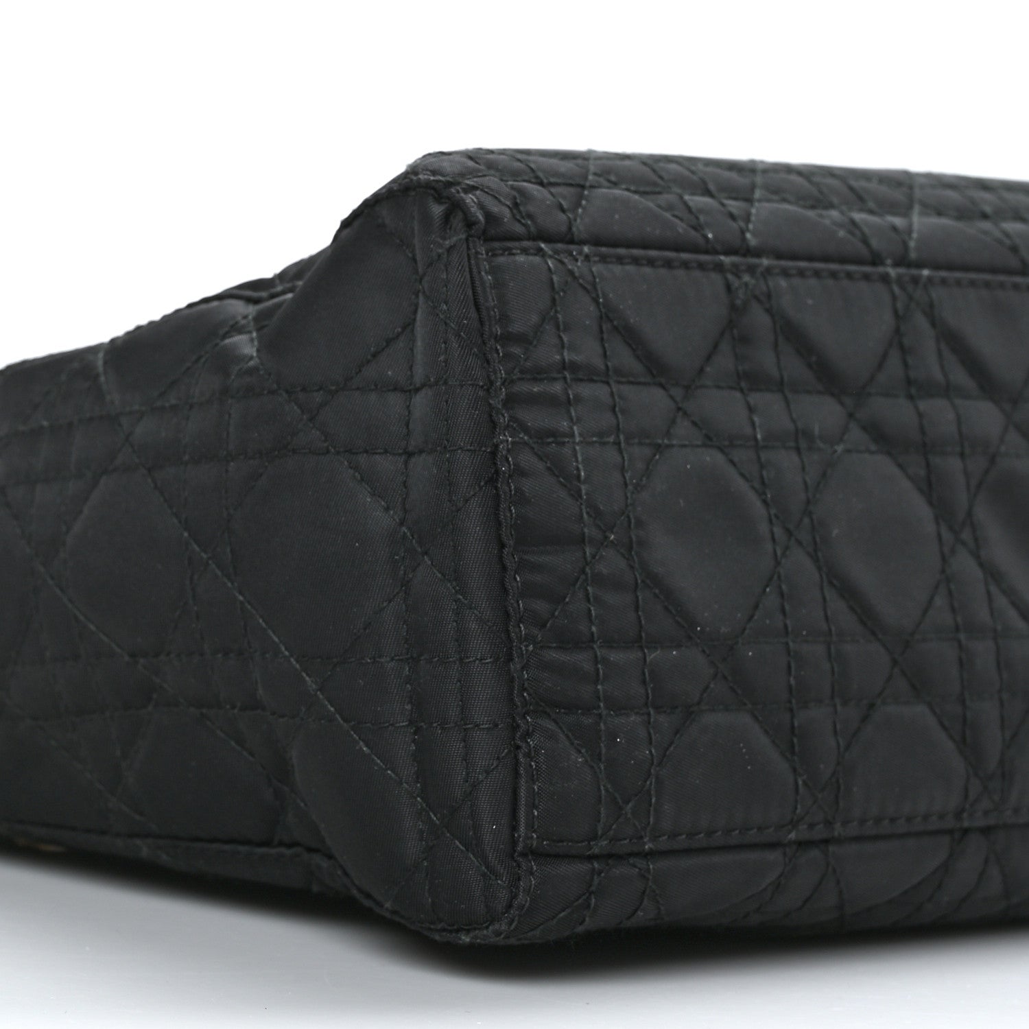 Christian Dior Nylon Cannage Large Lady Dior Black 9 of 10