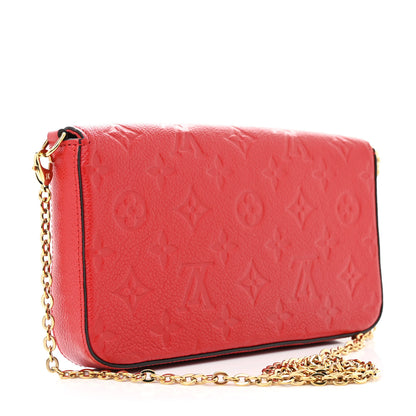 Louis Vuitton Empreinte Pochette Felicie Chain Wallet Cherry 4 of 14
