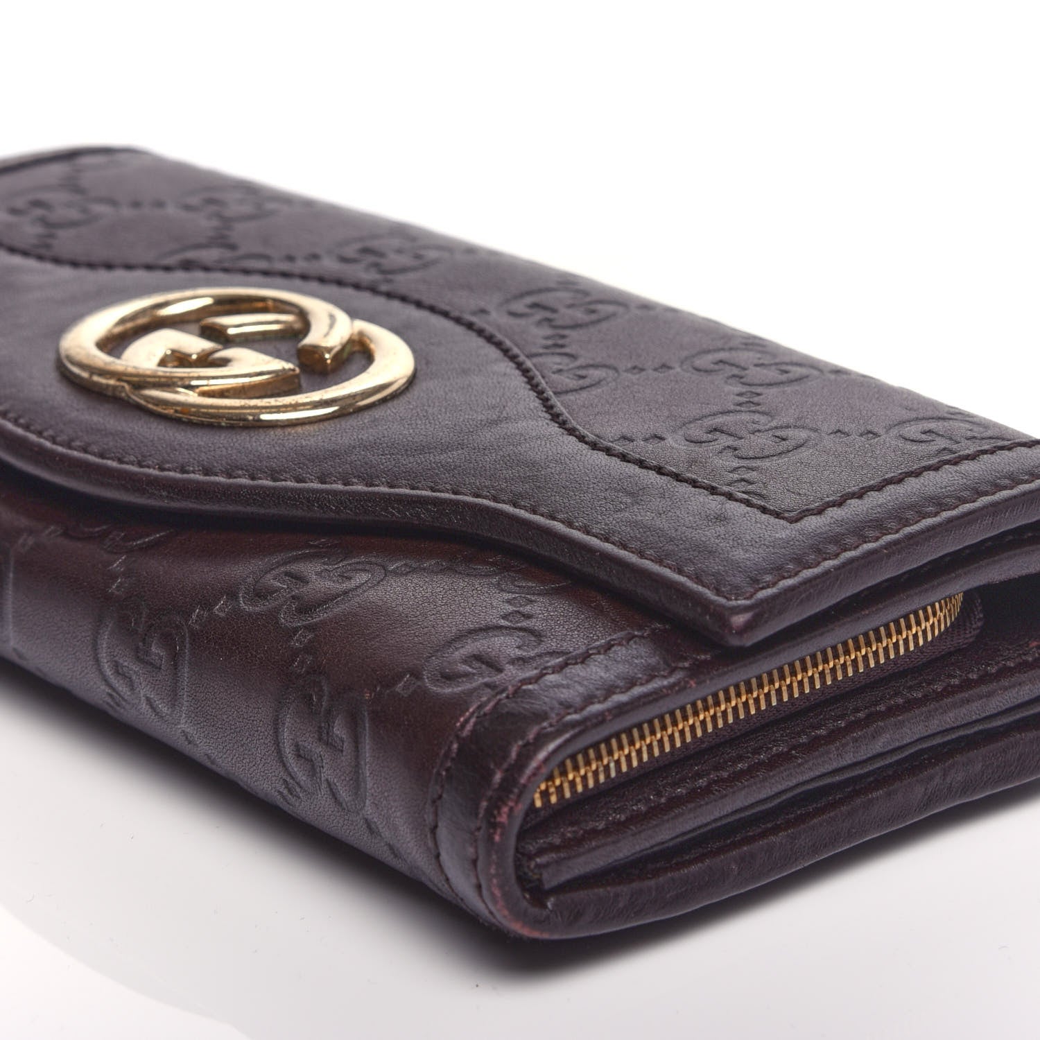 Gucci Guccissima Sukey Continental Wallet Purple 10 of 12