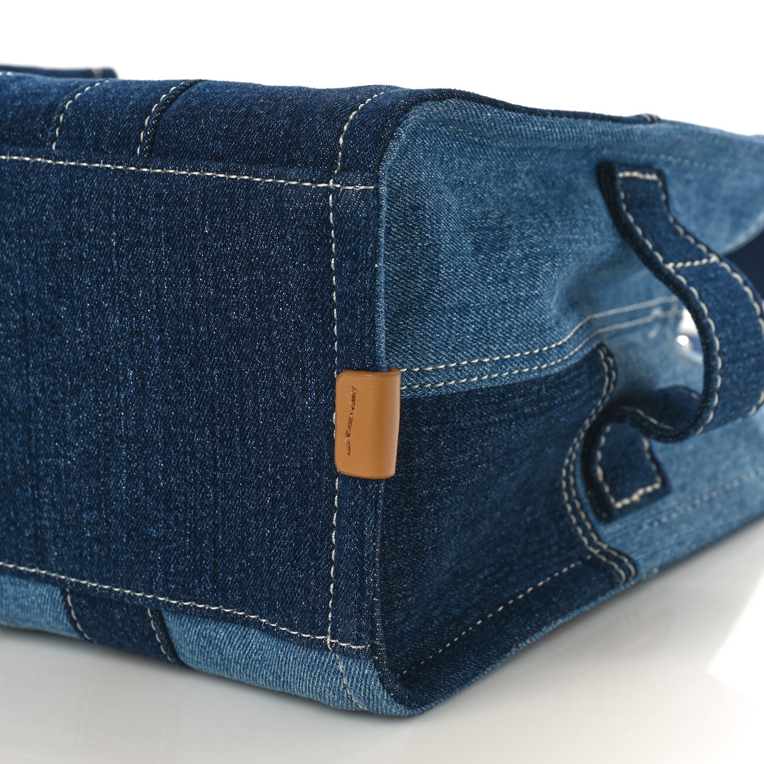 Marc Jacobs MARC JACOBS Denim Canvas Medium The Tote Bag Blue 8 of 9