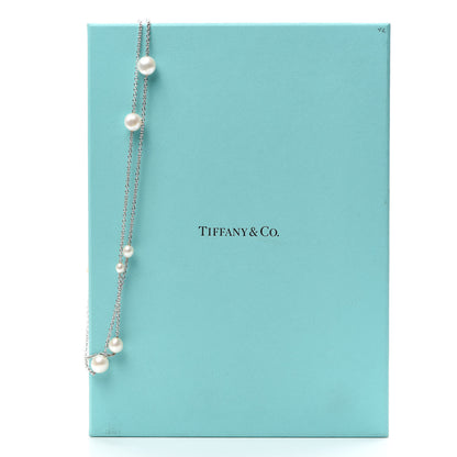 Tiffany Sterling Silver Elsa Peretti Pearls by the Yard Sprinkle Necklace 6 of 6